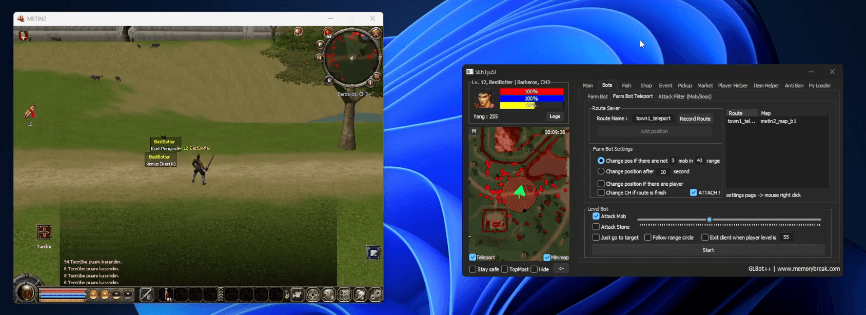 Was ist GLBot++ Farm Bot Teleport? Wie verwendet man es?